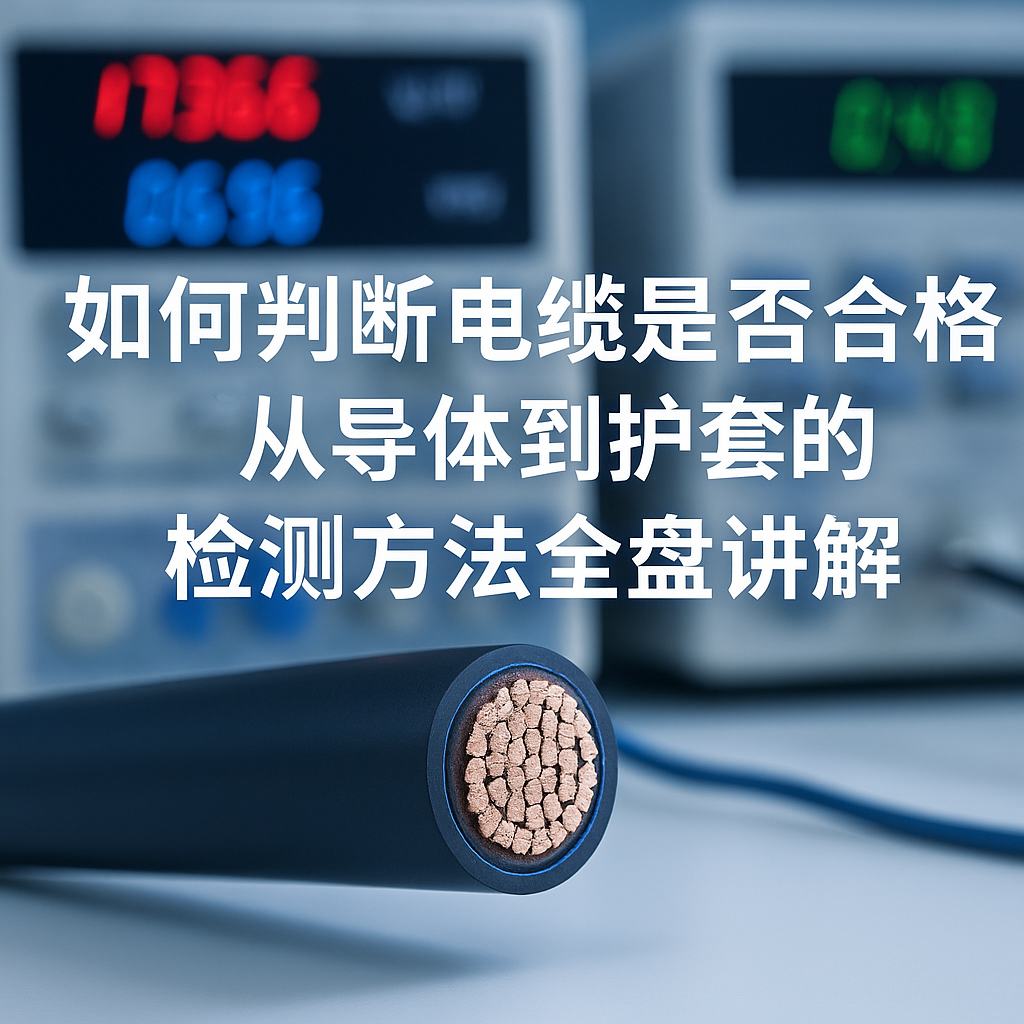 怎样判断电缆是否及格？？从导体到护套的检测要领通盘解说