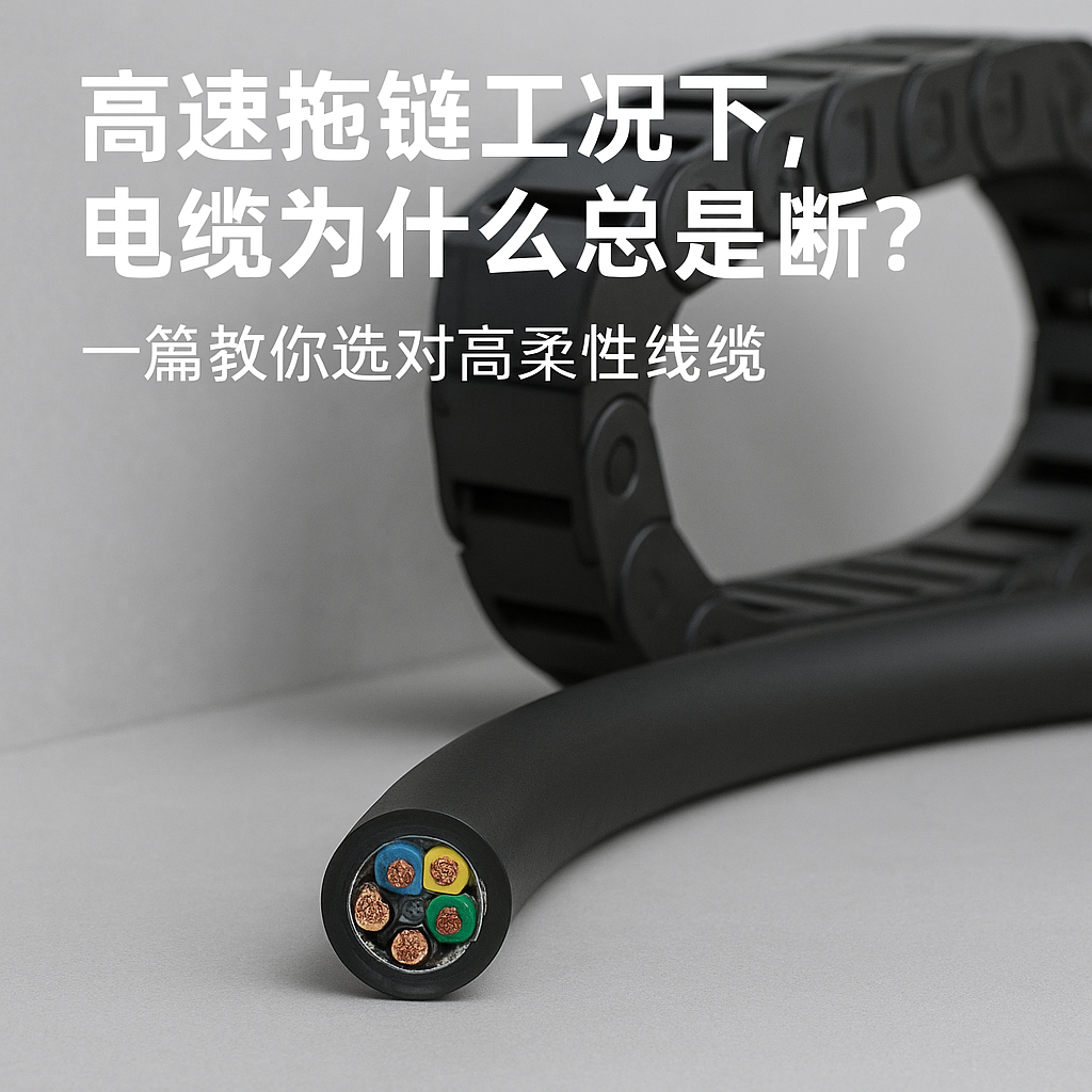 高速拖链工况下，，电缆为什么总是断？？？一篇教你选对高柔性线缆